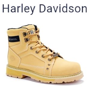 HARLEY DAVIDSON Keating Lace Up Biker Boots!